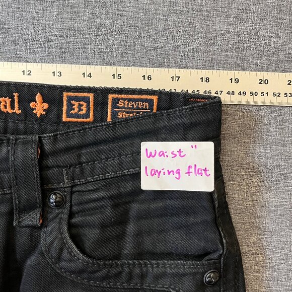 Rock Revival Steven Straight Y2K Jeans - Men's Size 33*29 (Fits 36*29) - Picture 8 of 14